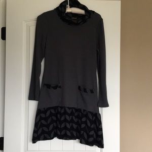 Reborn Charcoal and Black Dress